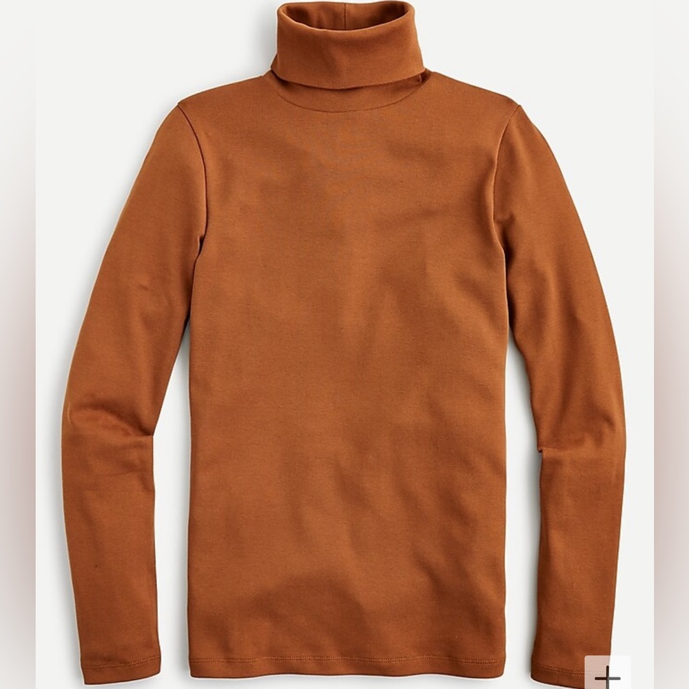 J Crew Perfect Fit Turtleneck- glazed pecan